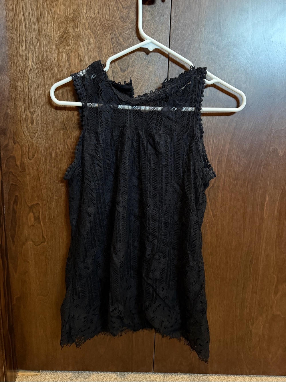 Women’s Black Lace Sleeveless Top
